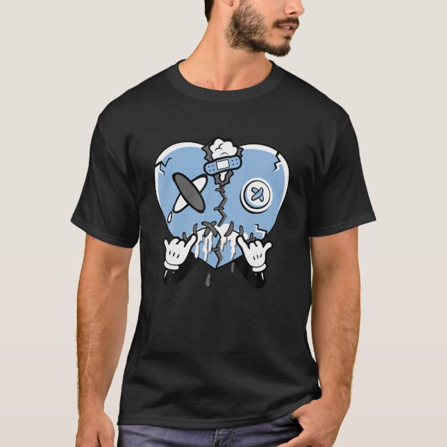 University Blue 4S Tee To Match Heart Drip 4 Unive (Front)