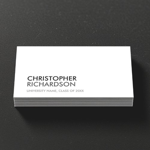 UNIVERSITYCOLLEGE STUDENT WHITE Business Card