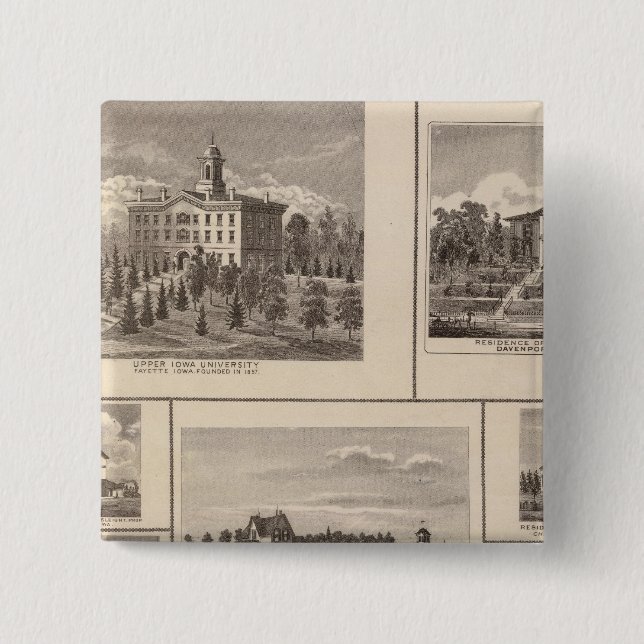 University, Fayette residences, Davenport Button (Front)