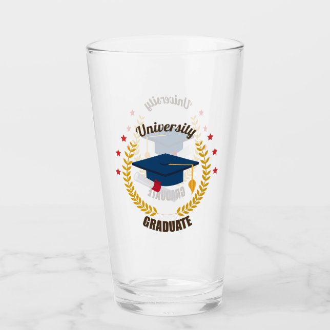 University Graduate  Glass (Front)