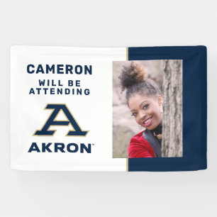 University of Akron   A Akron Banner