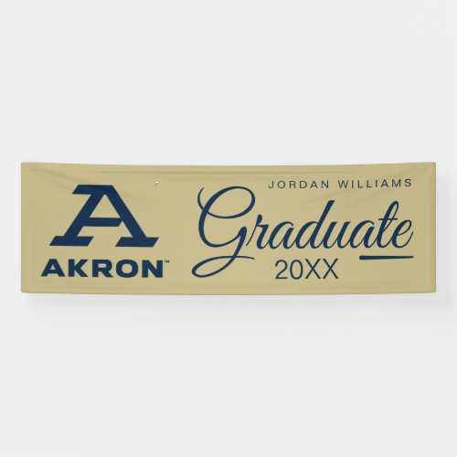 University of Akron  A Akron Banner