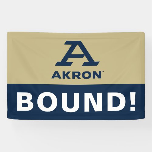 University of Akron  A Akron Banner