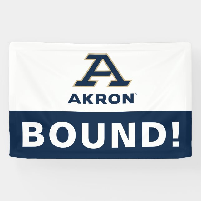 University of Akron | A Akron Banner (Horizontal)
