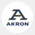 University of Akron | A Akron Classic Round Sticker | Zazzle
