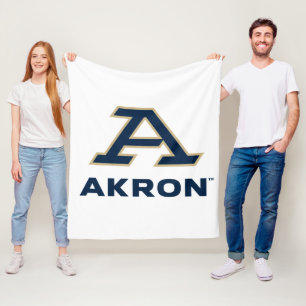 University of Akron   A Akron Fleece Blanket