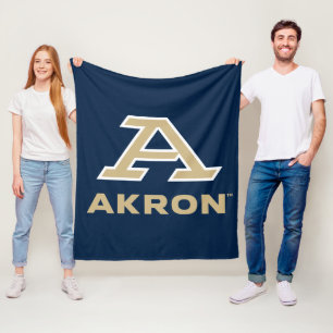 University of Akron A Akron Fleece Blanket