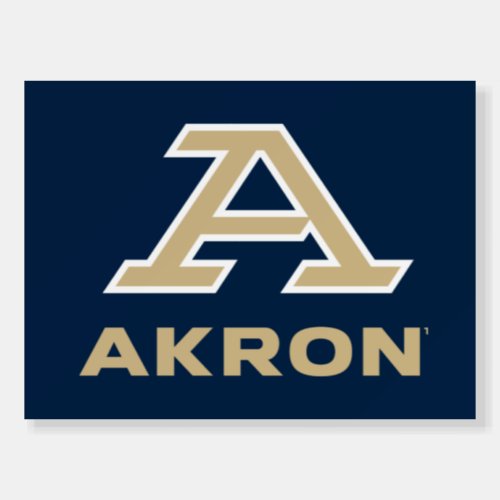 University of Akron  A Akron Foam Board
