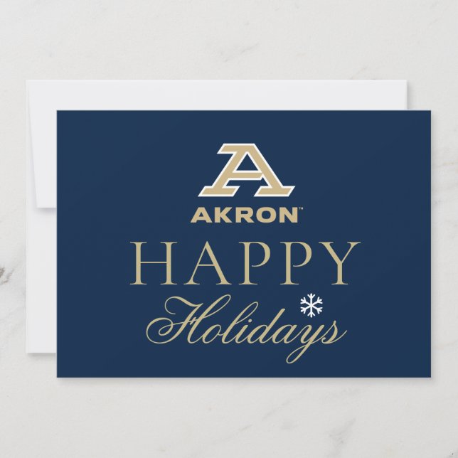 University of Akron | A Akron Holiday Card (Front)
