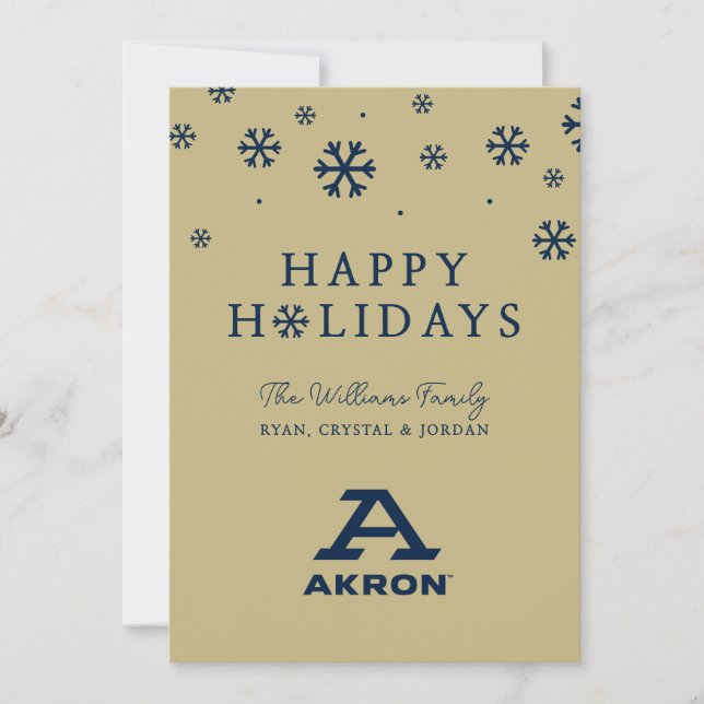 University of Akron | A Akron Holiday Card (Front)