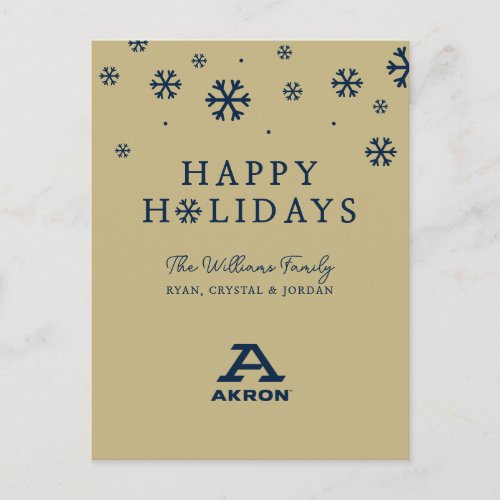 University of Akron  A Akron Holiday Postcard