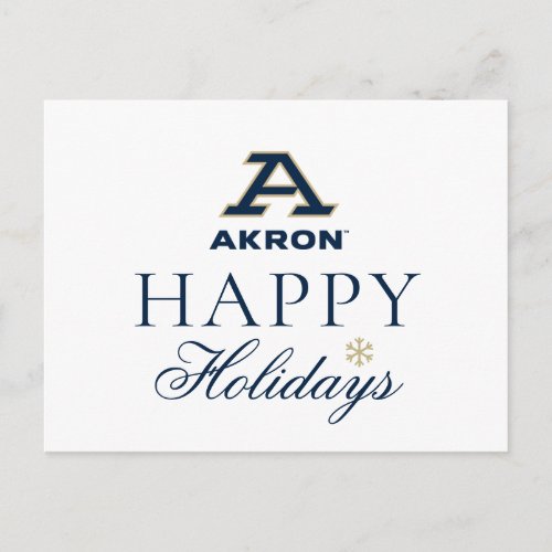 University of Akron  A Akron Holiday Postcard