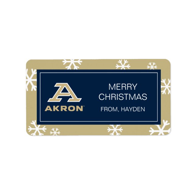 University of Akron | A Akron Label (Front)