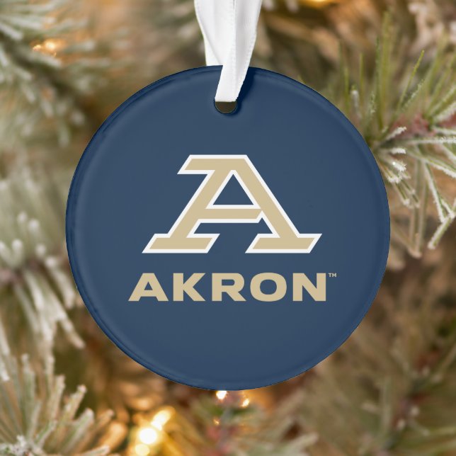 University of Akron | A Akron Ornament (Tree)
