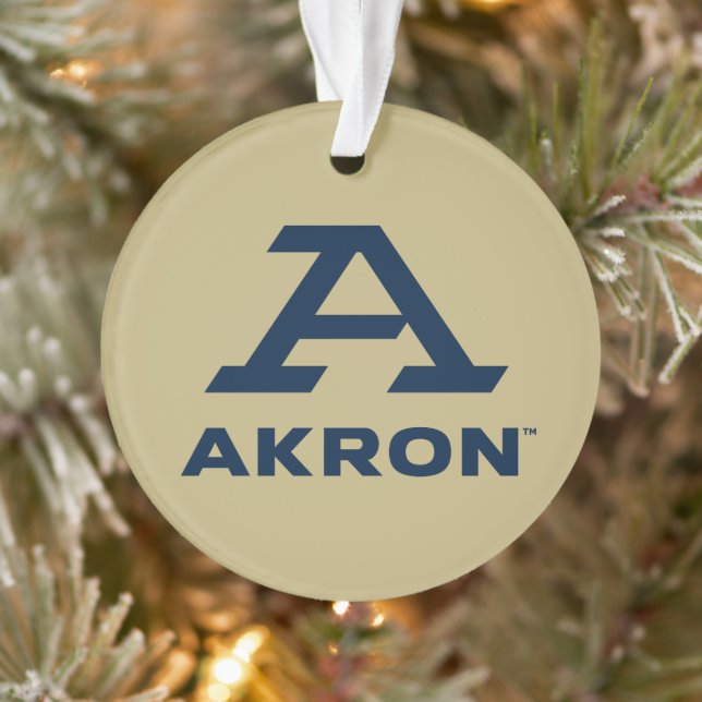 University of Akron | A Akron Ornament (Tree)
