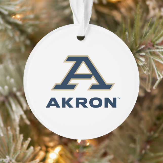 University of Akron | A Akron Ornament (Tree)