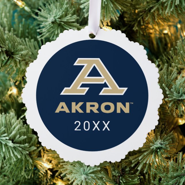 University of Akron | A Akron Ornament Card (Insitu (Tree))