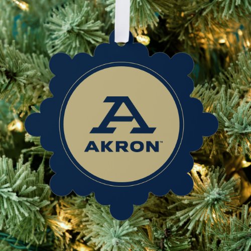 University of Akron  A Akron Ornament Card