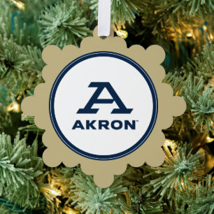 University of Akron A Akron Ornament Card