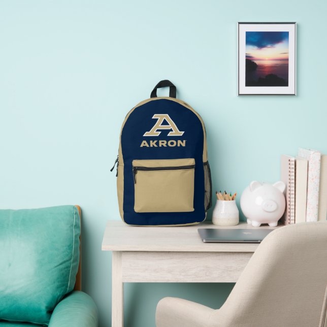 University of Akron | A Akron Printed Backpack (Insitu)
