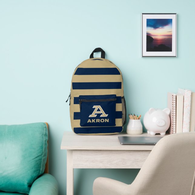 University of Akron | A Akron Printed Backpack (Insitu)