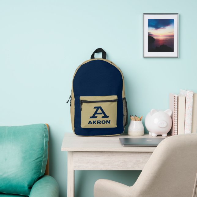 University of Akron | A Akron Printed Backpack (Insitu)
