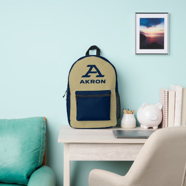 University of Akron | A Akron Printed Backpack (Insitu)