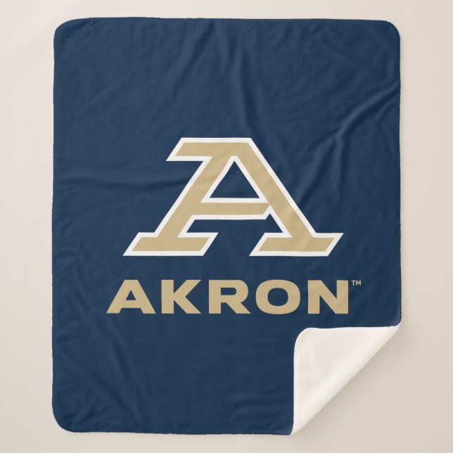 University of Akron | A Akron Sherpa Blanket (Front)