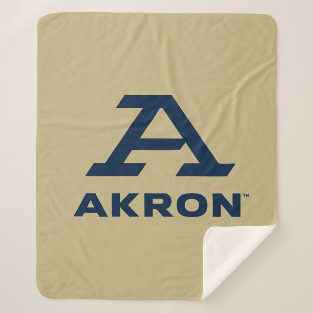 University of Akron | A Akron Sherpa Blanket (Front)