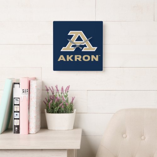 University of Akron  A Akron Square Wall Clock