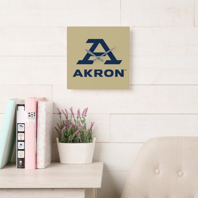 University of Akron | A Akron Square Wall Clock (Reading Room)