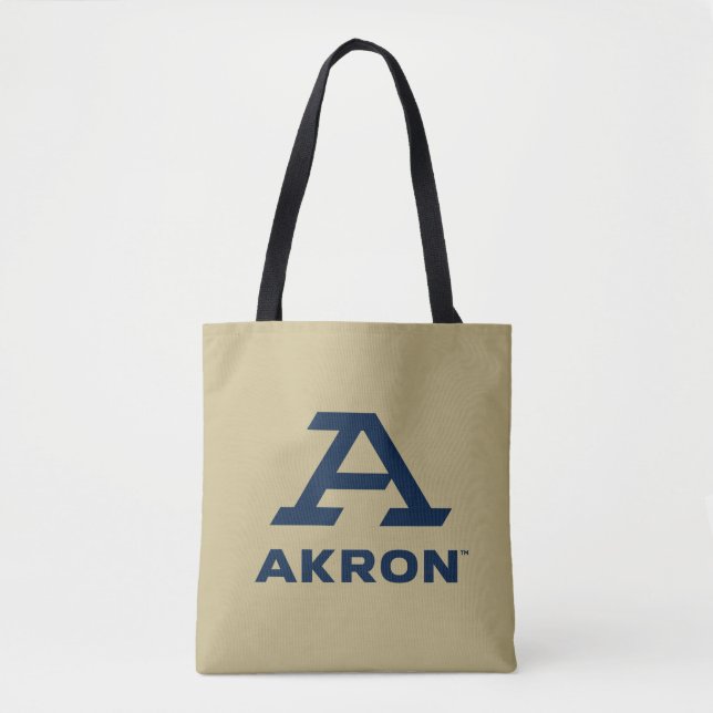 University of Akron | A Akron Tote Bag (Front)