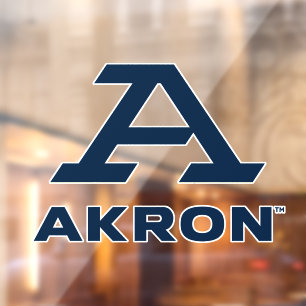 University of Akron   A Akron Window Cling