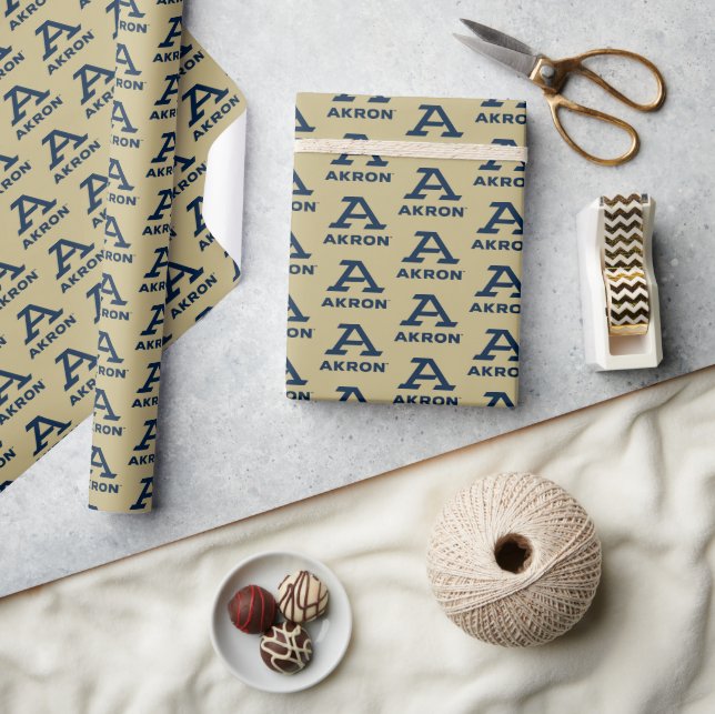 University of Akron | A Akron Wrapping Paper (Crafts)