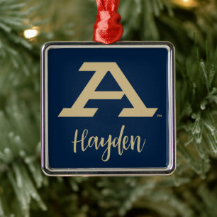 University of Akron A Metal Ornament