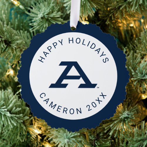 University of Akron  A Ornament Card