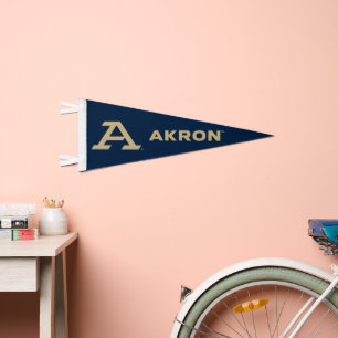 University of Akron A Pennant Flag