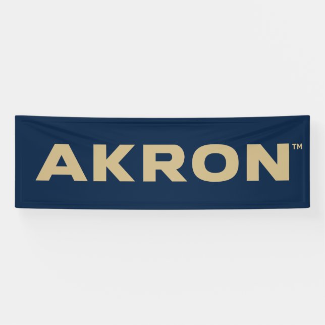 University of Akron | Akron Banner (Horizontal)