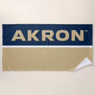 University of Akron Akron Beach Towel