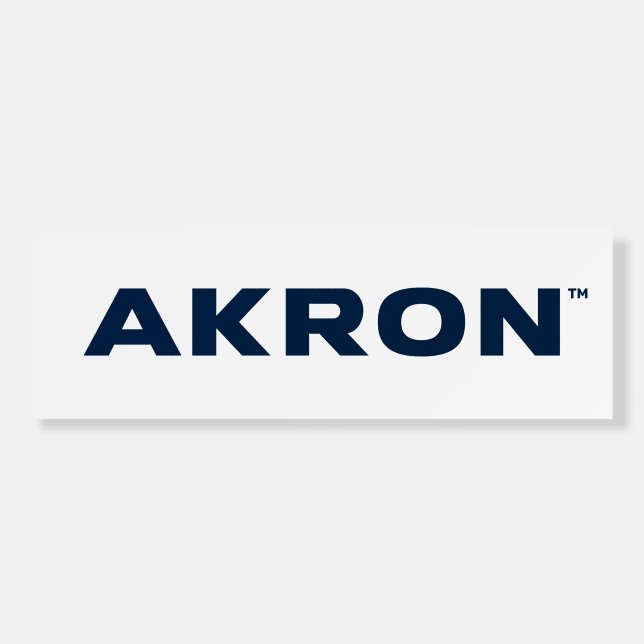 University of Akron | Akron Foam Board (Front)