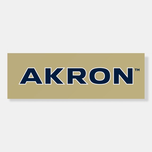 University of Akron | Akron Foam Board (Front)