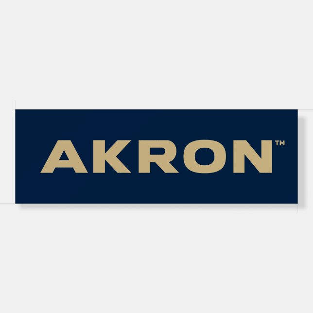 University of Akron | Akron Foam Board (Front)