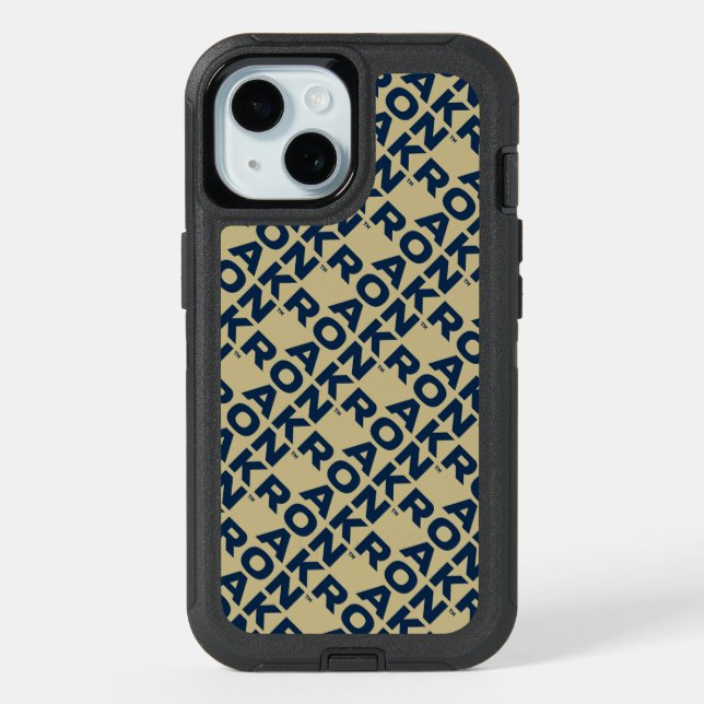 University of Akron | Akron iPhone 15 Case (Back)