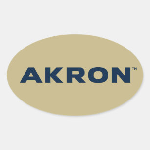 University of Akron   Akron Oval Sticker