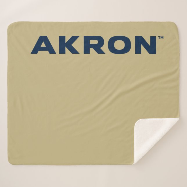 University of Akron | Akron Sherpa Blanket (Front (Horizontal))