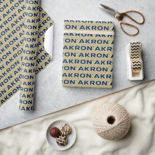 University of Akron   Akron Wrapping Paper