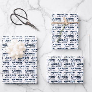 University of Akron   Akron Wrapping Paper Sheets