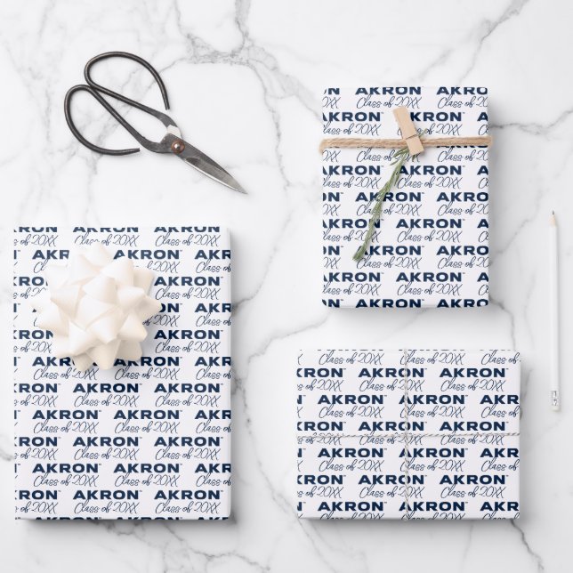 University of Akron | Akron Wrapping Paper Sheets (Front)
