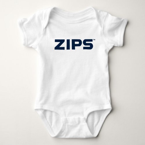 University of Akron  Zips Baby Bodysuit