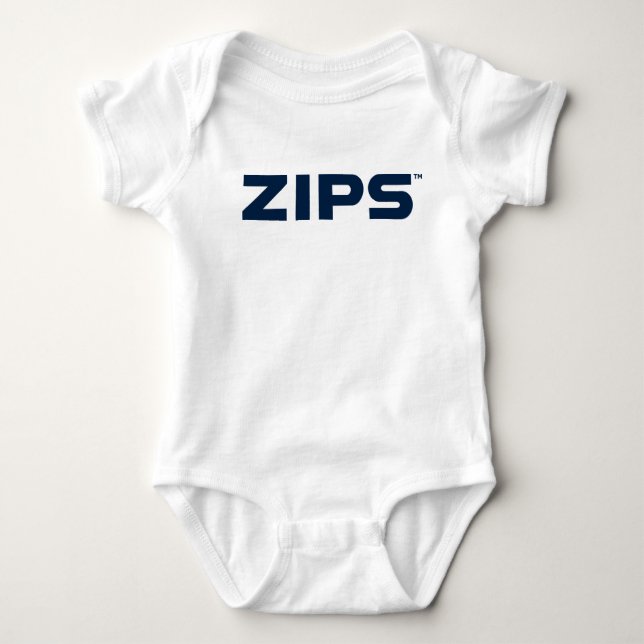 University of Akron | Zips Baby Bodysuit (Front)